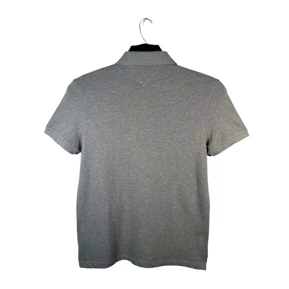 Tommy Hilfiger Men's Polo Shirt Size XL-3XL Heather Gray Slim Fit Stretch Fabric - Picture 4 of 10